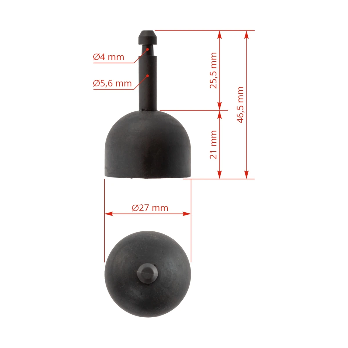Valvă de oprire pentru colectorul de lapte 240 cm³