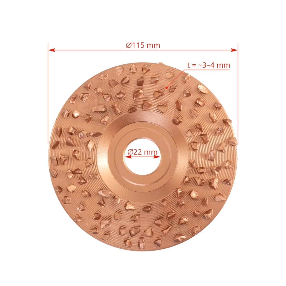 Disc abraziv pentru copite, 115 mm