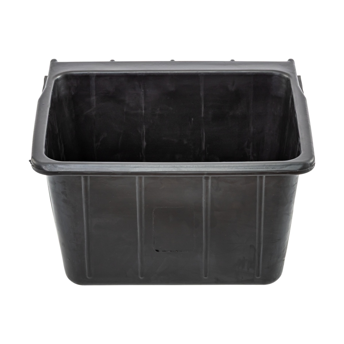 Hrănitoare rectangulară din cauciuc, negru, 20 litri