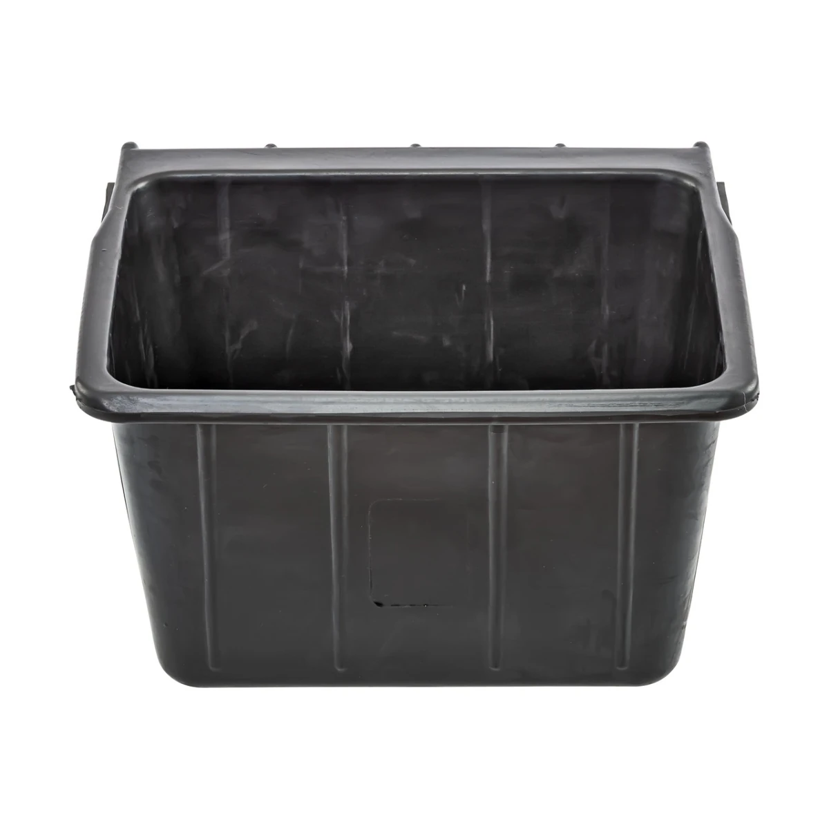 Hrănitoare rectangulară din cauciuc, negru, 20 litri