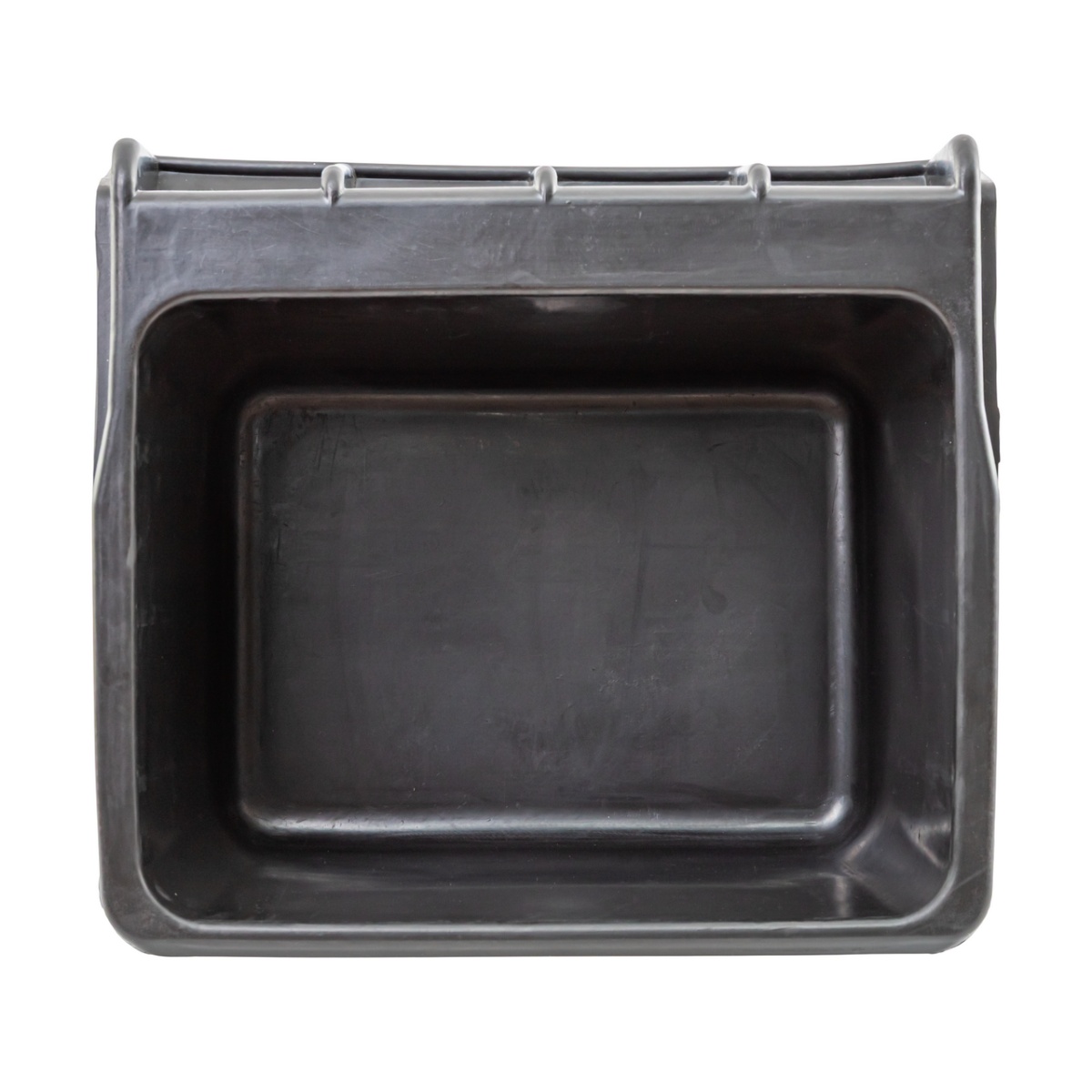 Hrănitoare rectangulară din cauciuc, negru, 20 litri
