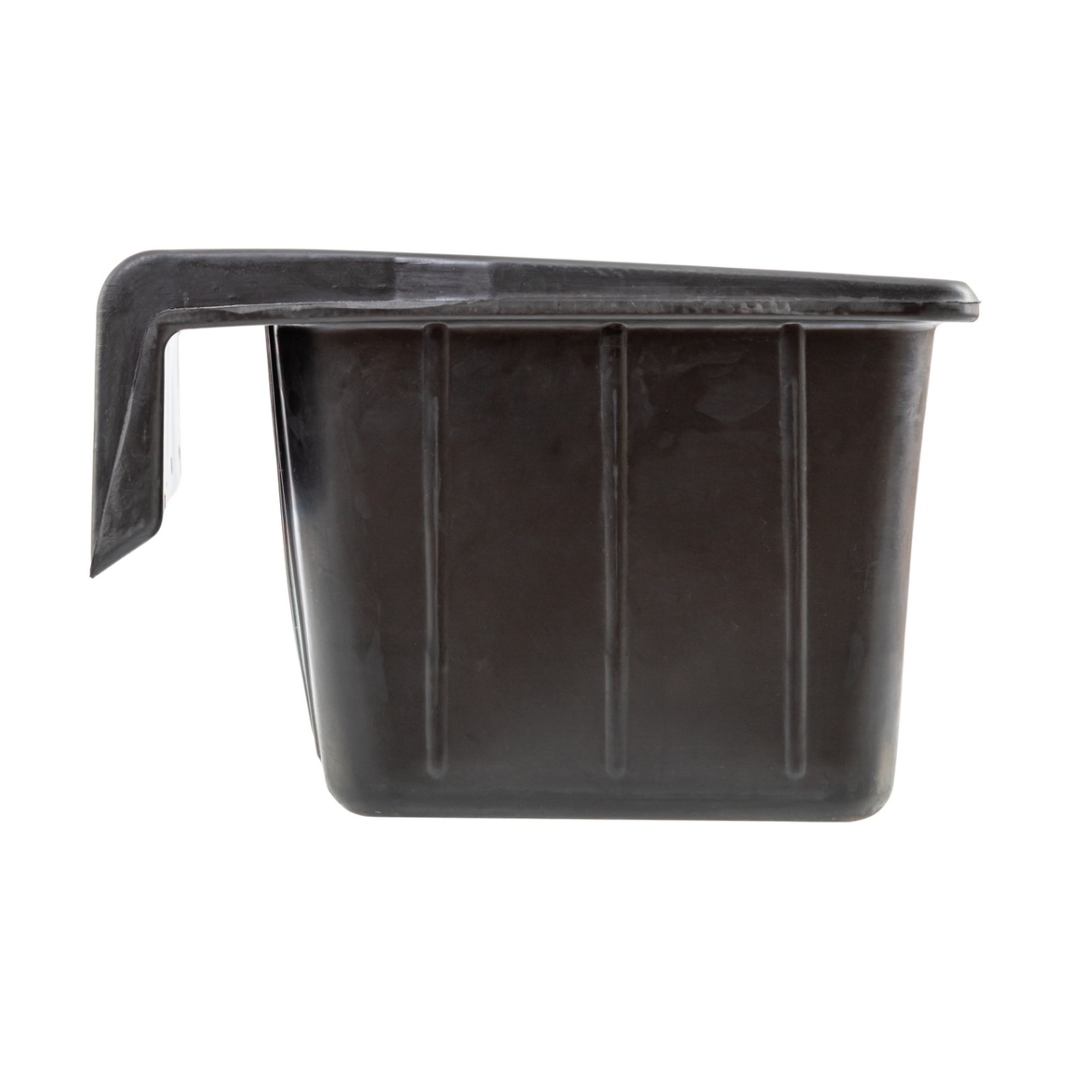 Hrănitoare rectangulară din cauciuc, negru, 20 litri