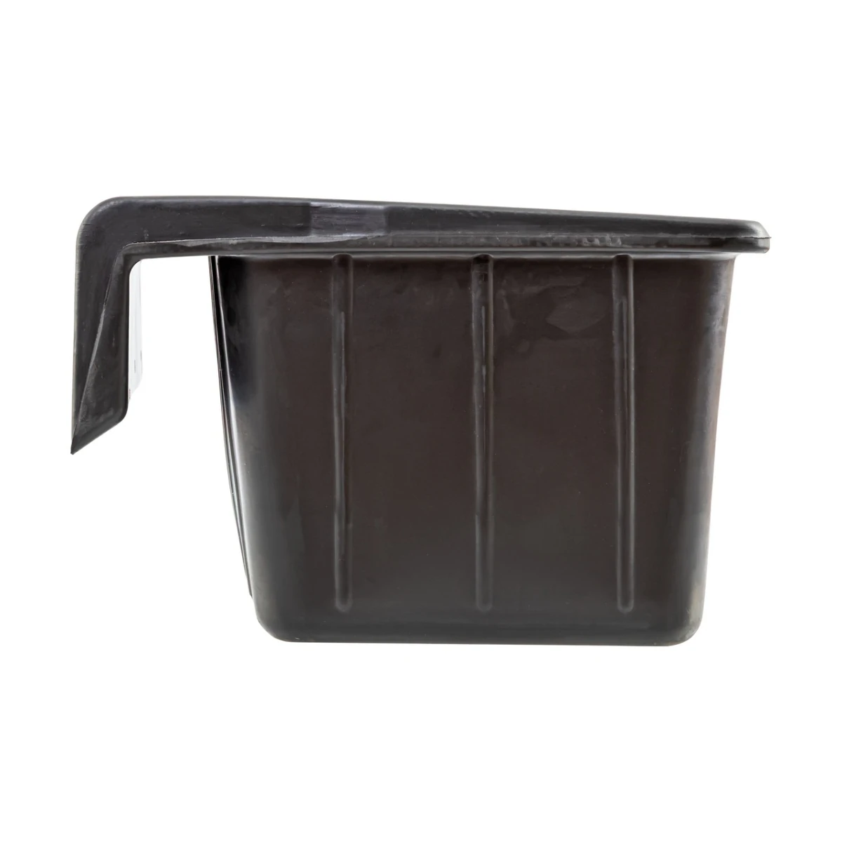 Hrănitoare rectangulară din cauciuc, negru, 20 litri