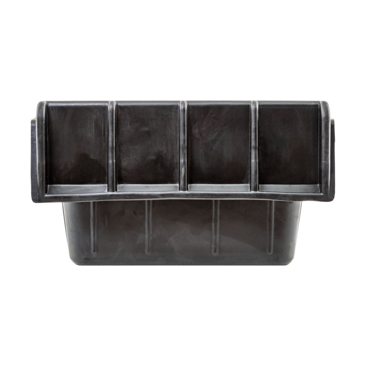 Hrănitoare rectangulară din cauciuc, negru, 20 litri