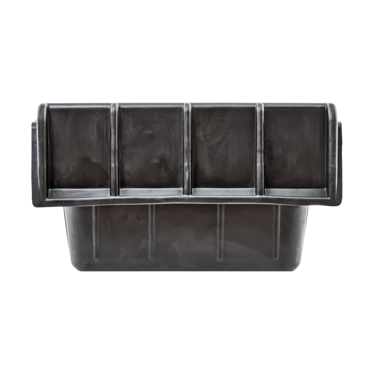 Hrănitoare rectangulară din cauciuc, negru, 20 litri
