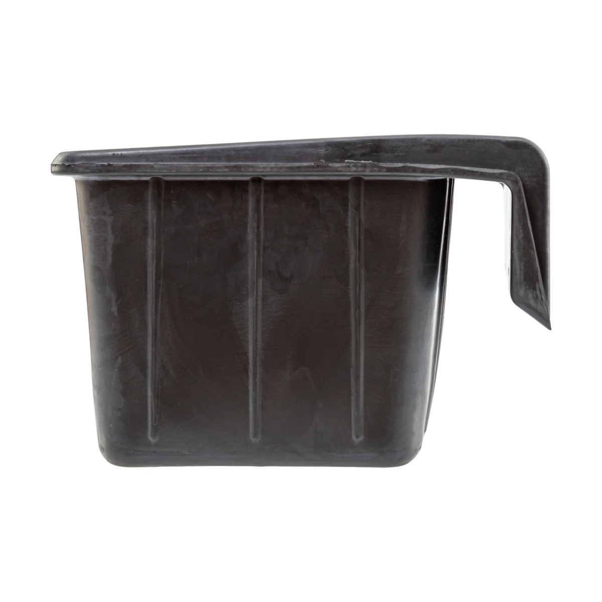 Hrănitoare rectangulară din cauciuc, negru, 20 litri