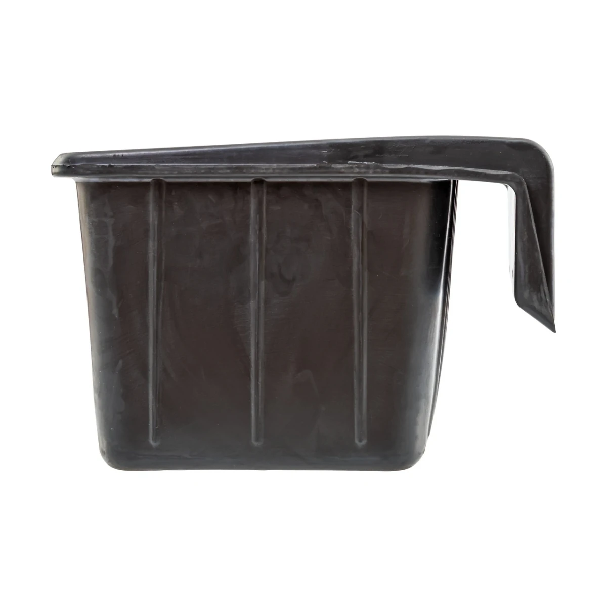 Hrănitoare rectangulară din cauciuc, negru, 20 litri