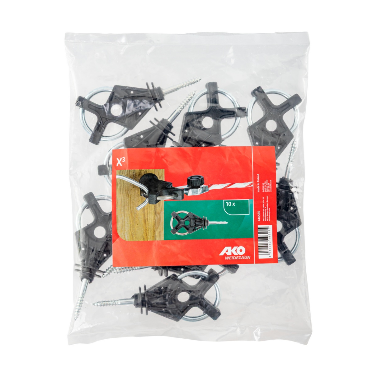 Izolator X³ pentru poartă, cu holțșurub