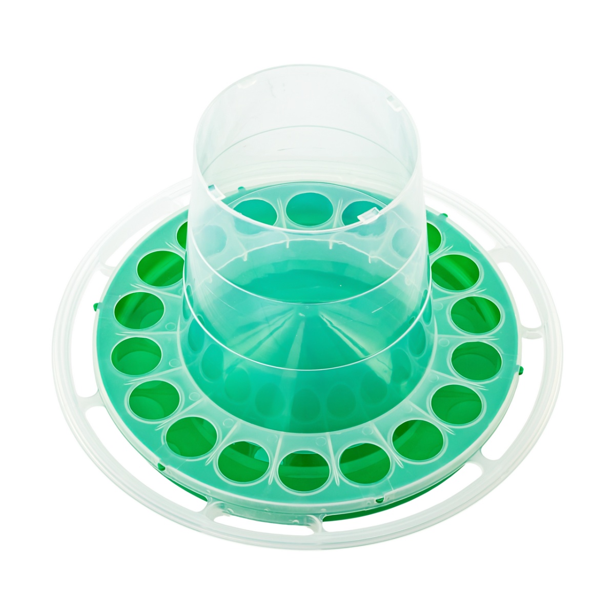 Hrănitoare suspendată pentru păsări, plastic verde