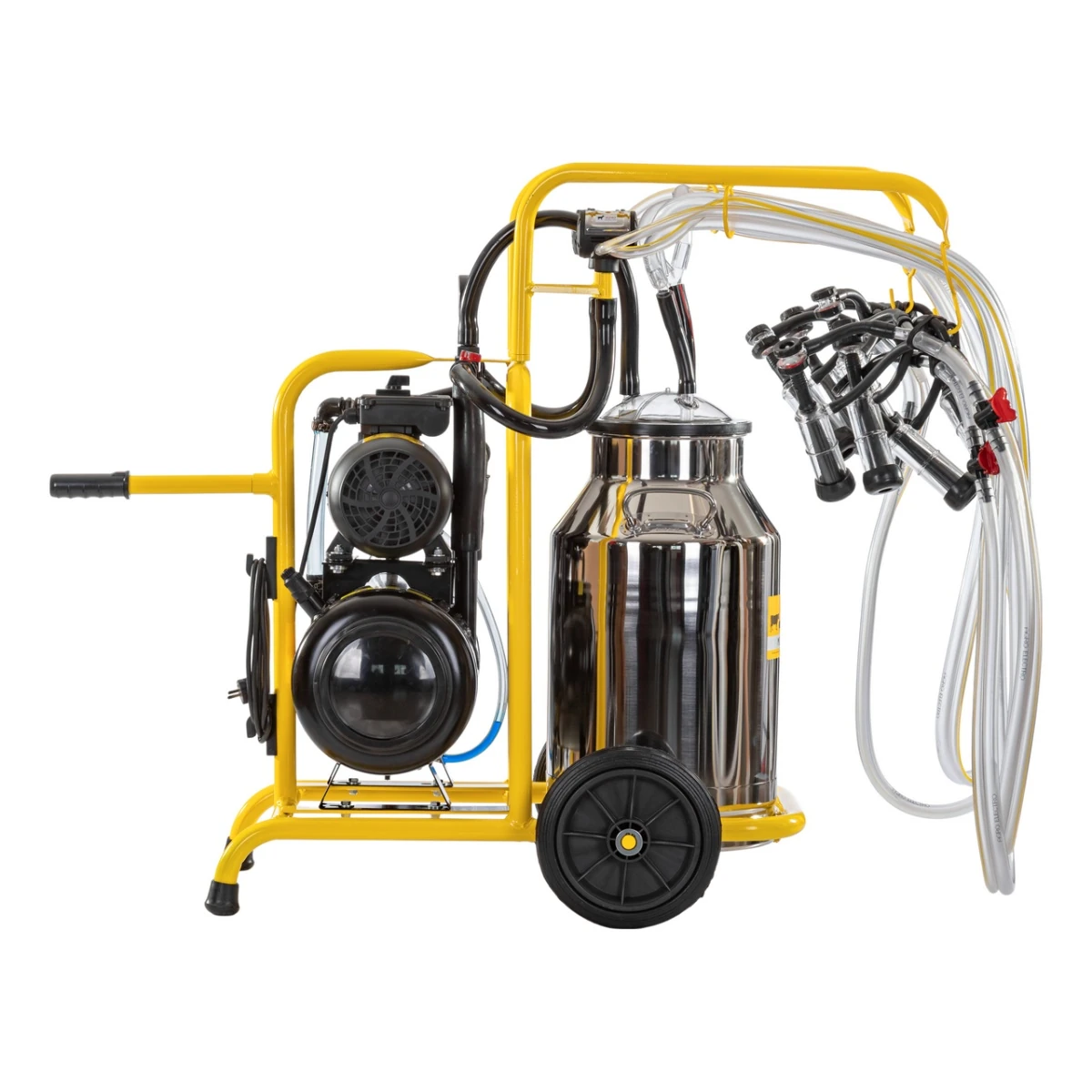 Aparat de muls capre, 4 posturi, 1 bidon inox de 40 litri