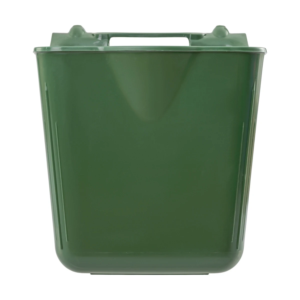 Găleată de hrănire, cu suport pentru suspendare, formă pătrată, verde închis, 13 litri :: Verde închis