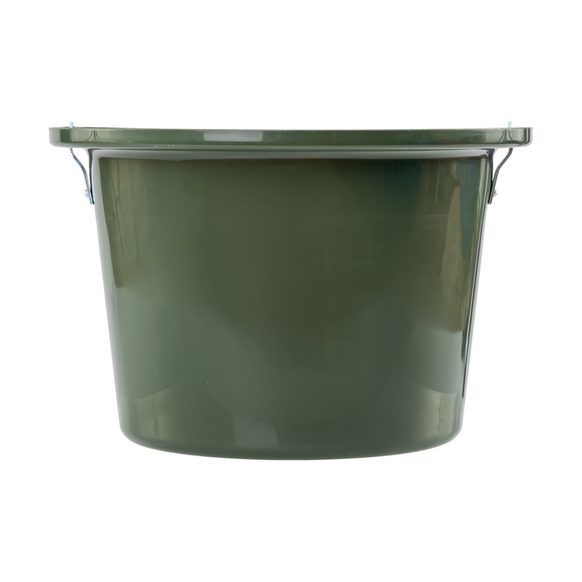 Găleată de hrănire pentru cabaline, cu dispozitiv de fixare și mâner, verde închis, 12 litri