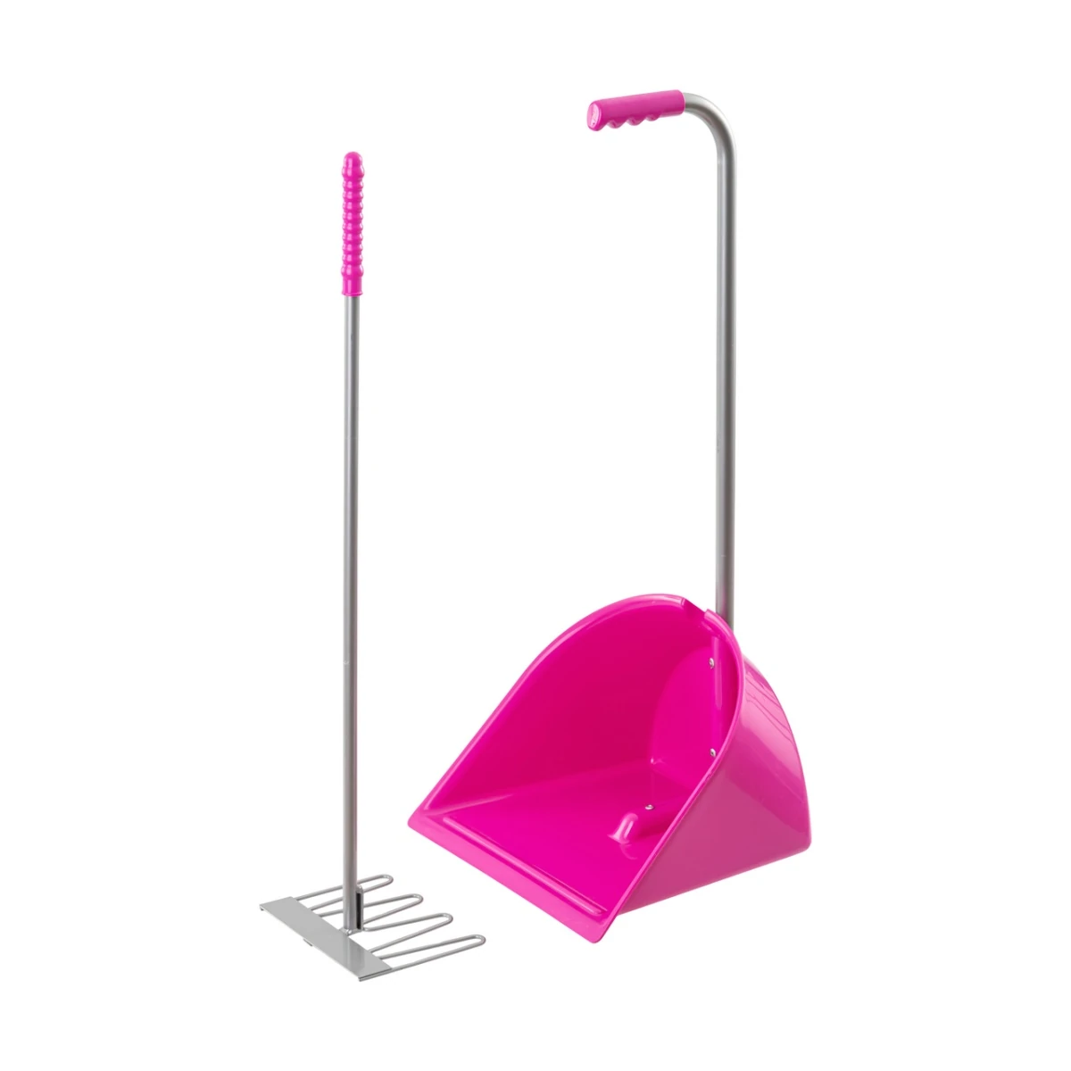 Lopată Mistboy cu greblă, roz, 75 cm :: Roz