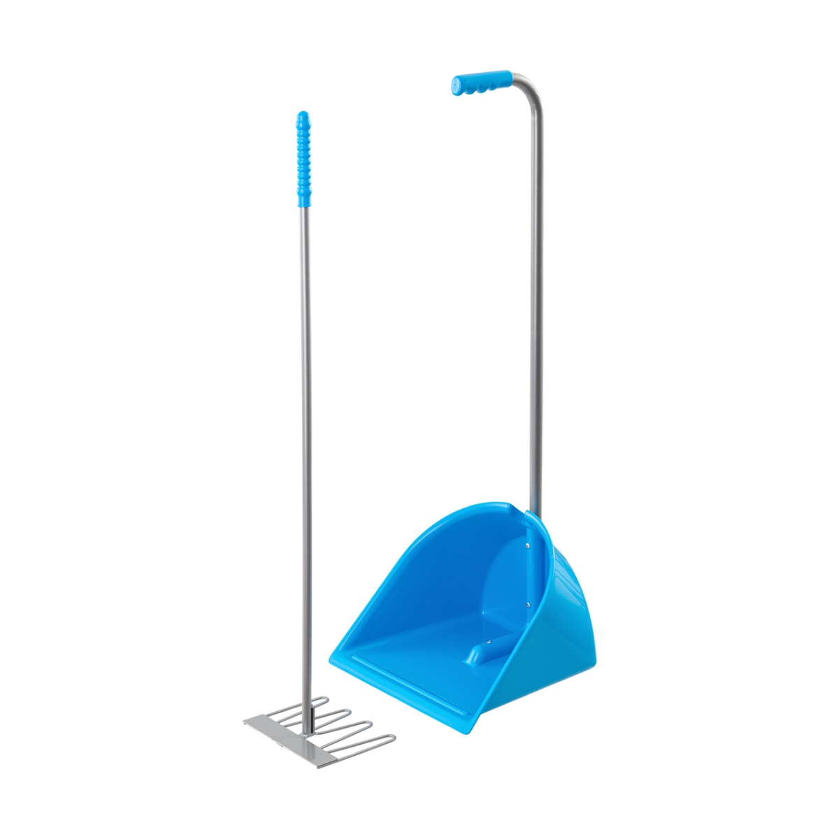 Lopată Mistboy cu greblă, albastru, 90 cm