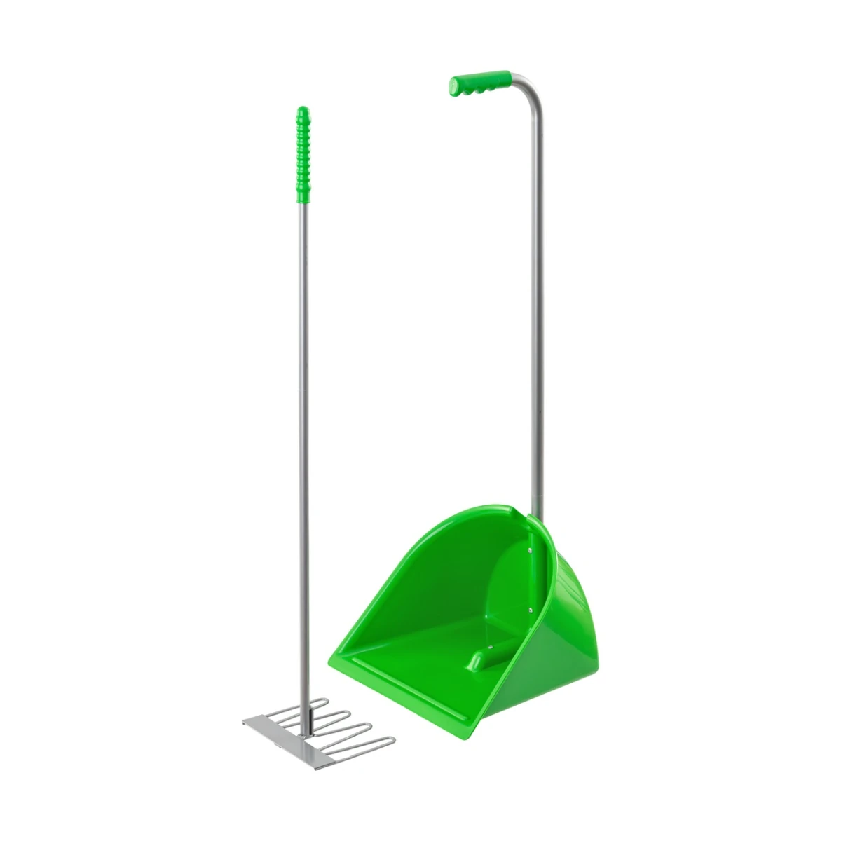 Lopată Mistboy cu greblă, verde, 90 cm :: Verde