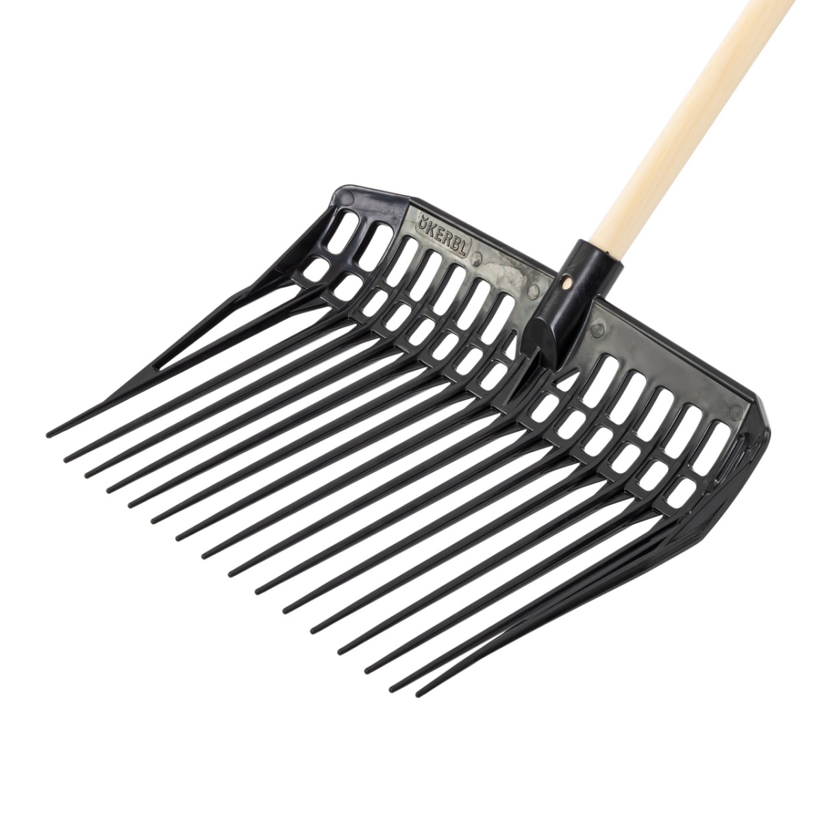 Furcă pentru gunoi de grajd, EcoFork, negru, 40 × 33 cm