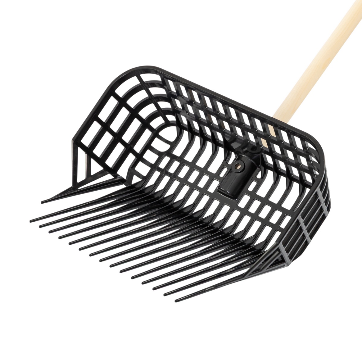 Furcă pentru gunoi de grajd, MaxiFork, negru, 38 × 30 cm