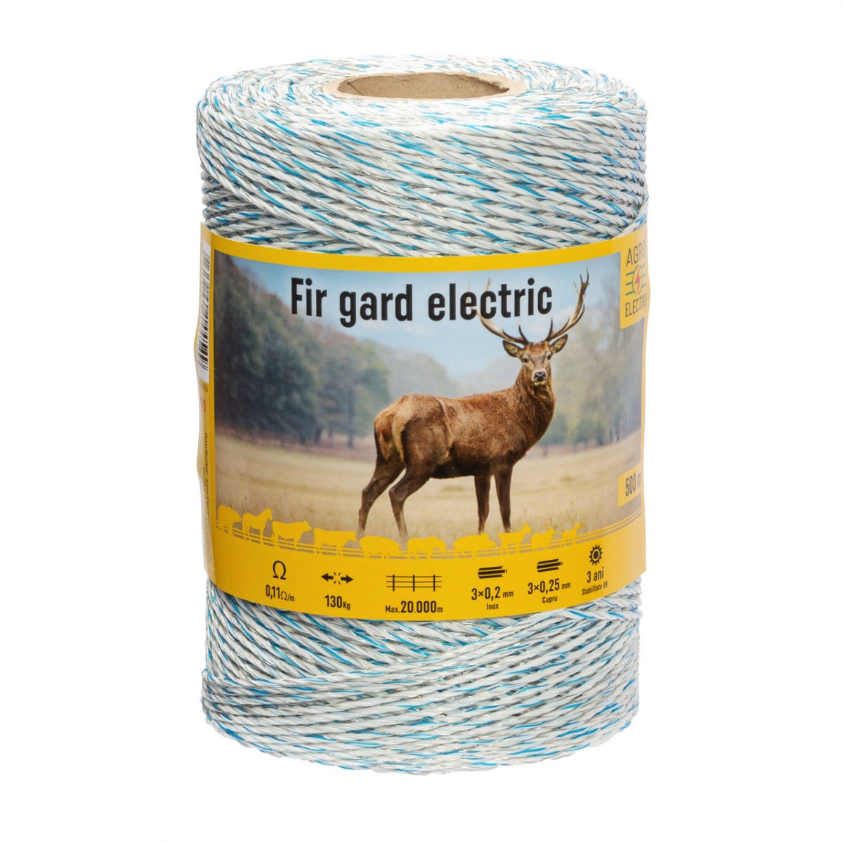 Fir gard electric - 500 m - 130 kg - 0,11 Ω/m
