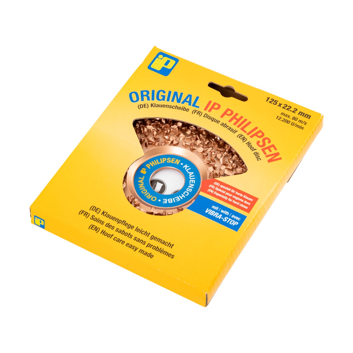 Disc abraziv pentru copite, densitate mare, IP PHILIPSEN, 125 mm