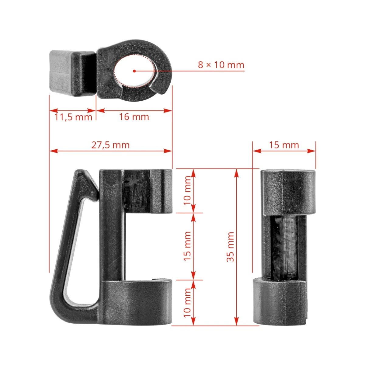 Izolator suplimentar pentru stâlpi AKO Oval Premium, 25 buc.