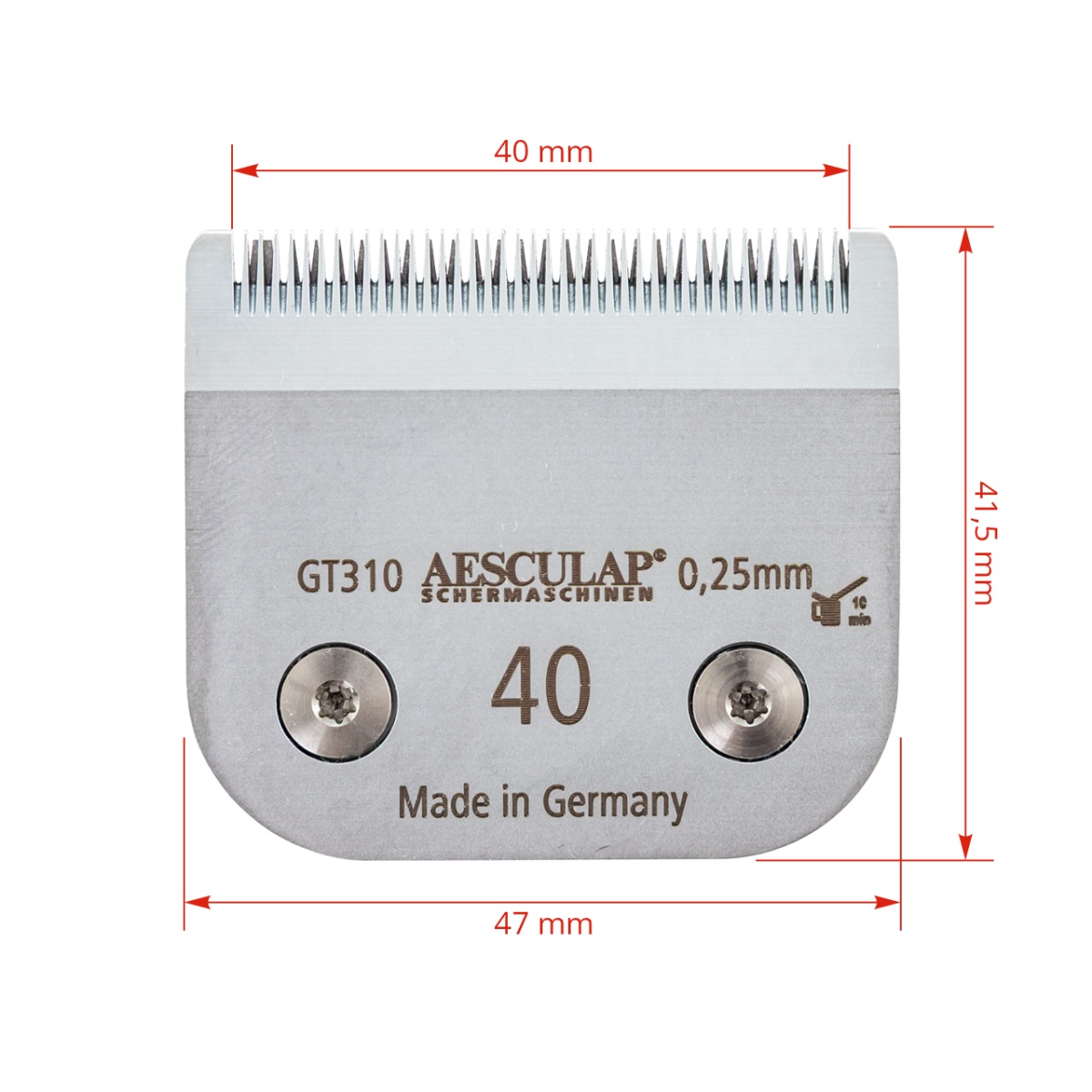 Cuțit pentru aparatul de tuns, Aesculap DuratiVet, 40 mm