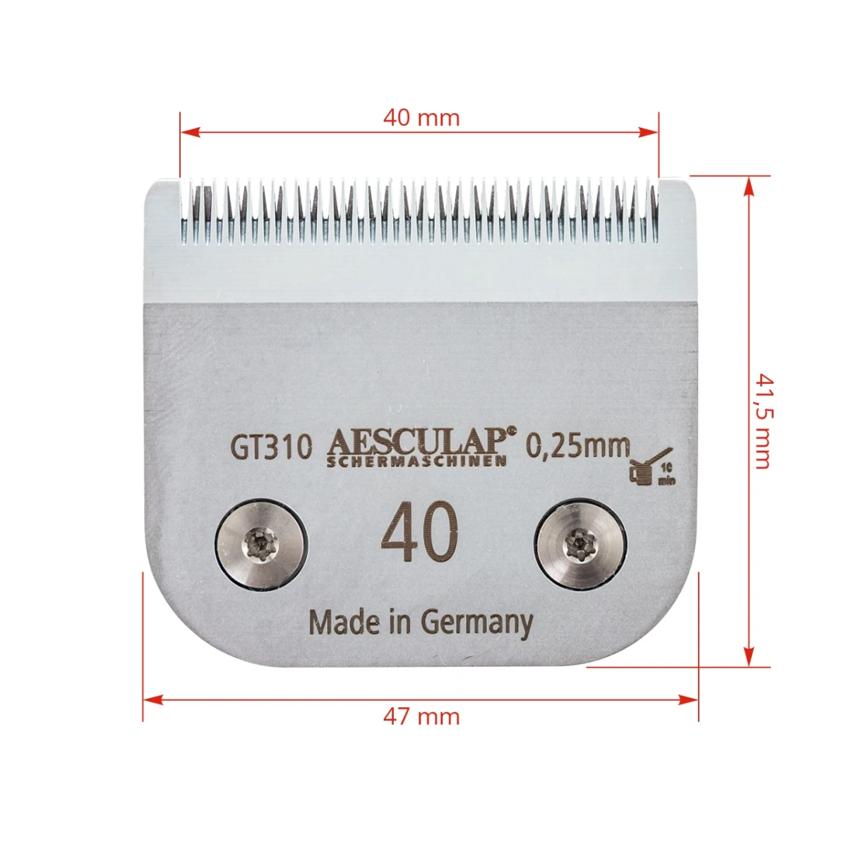 Cuțit pentru aparatul de tuns, Aesculap DuratiVet, 40 mm