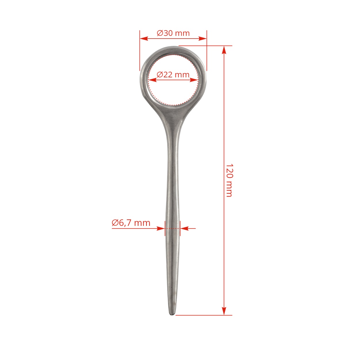 Cuțit mamelonar tip Schnecker, 12 cm