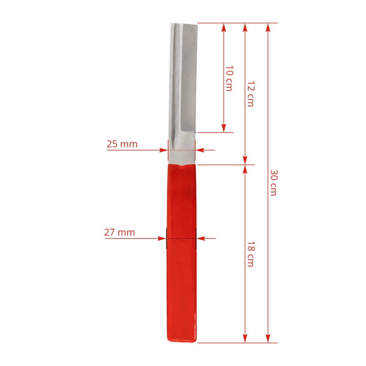 Cuțit drept pentru copite, 30 cm