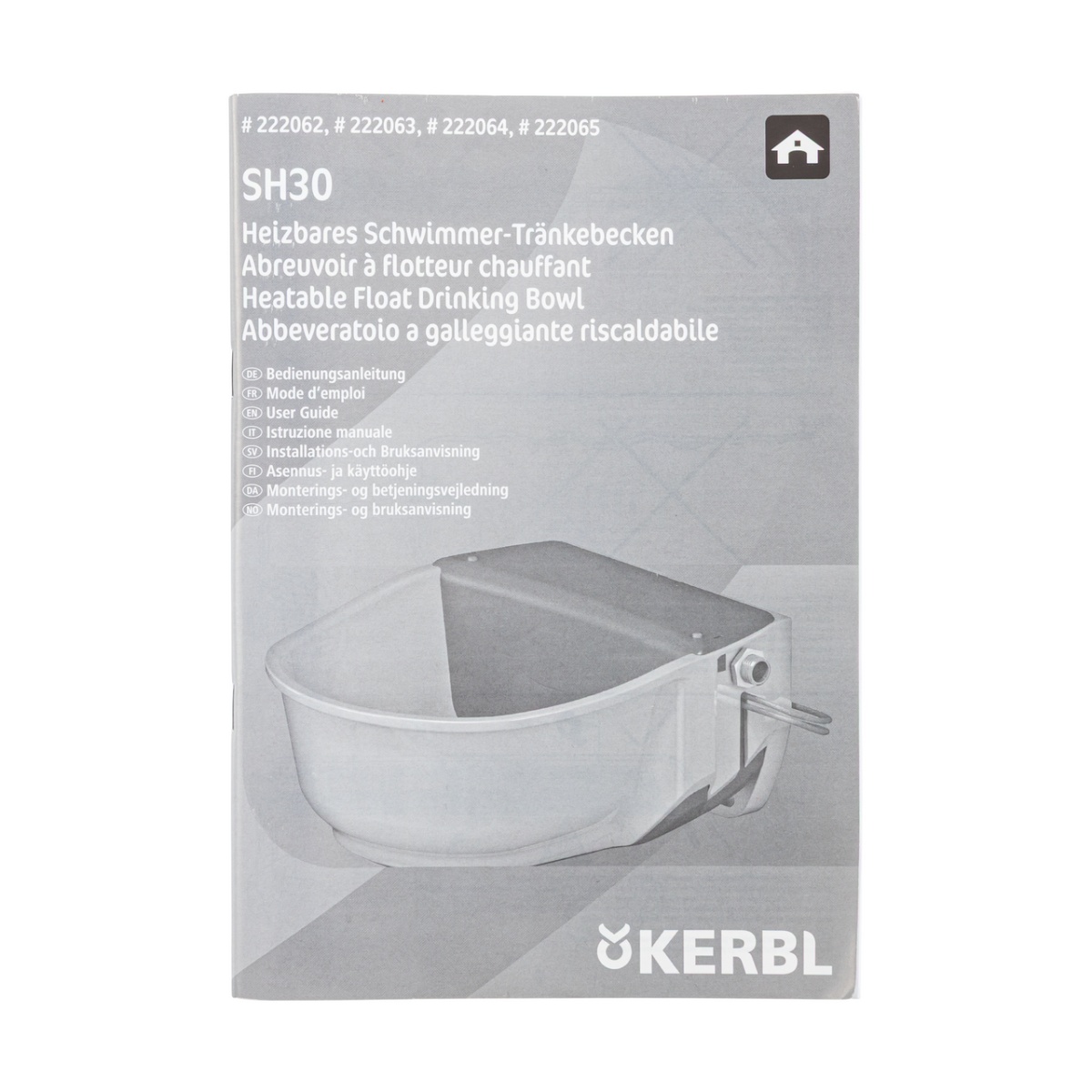 Adăpătoare anti-îngheț cu plutitor și țeavă de încălzire, 5 litri