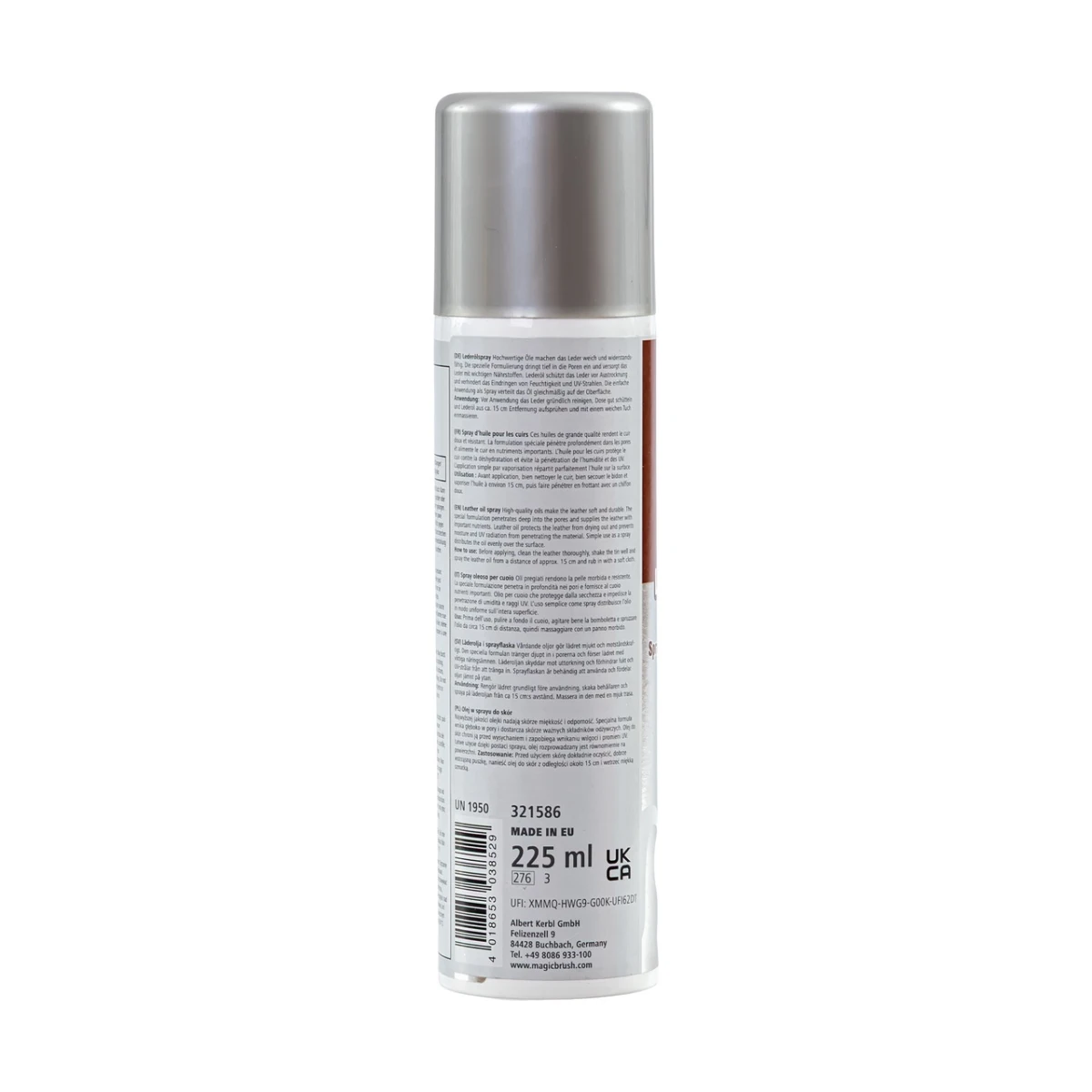 Spray ulei pentru piele, MagicBrush, 225 ml