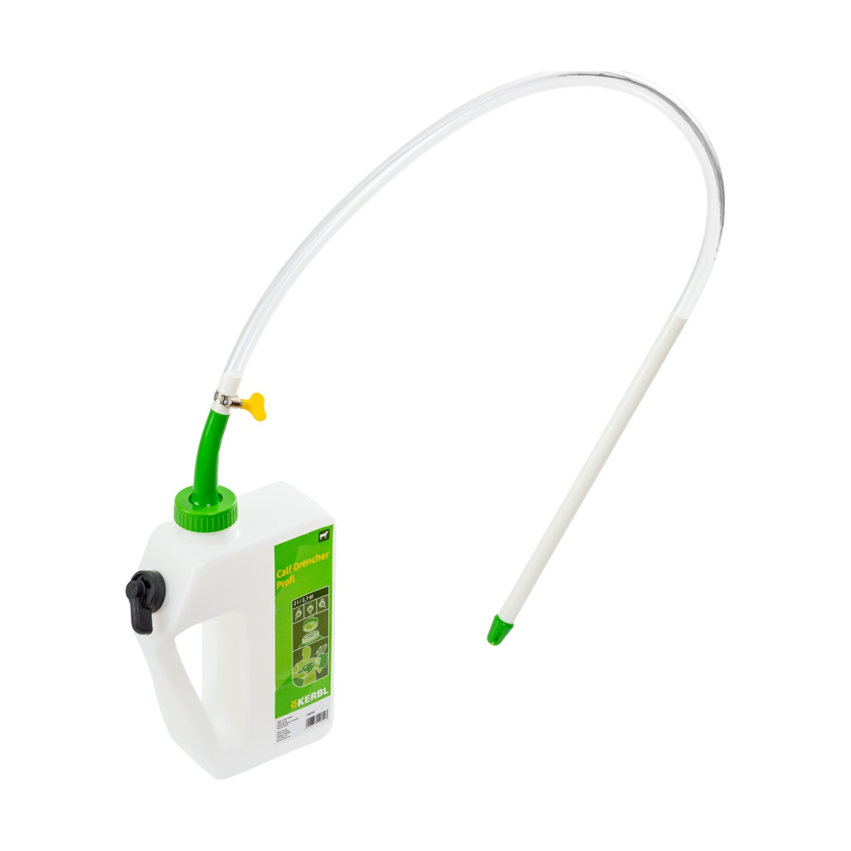 Bidon de administrare lichide pentru viței, cu drenaj, 2 litri