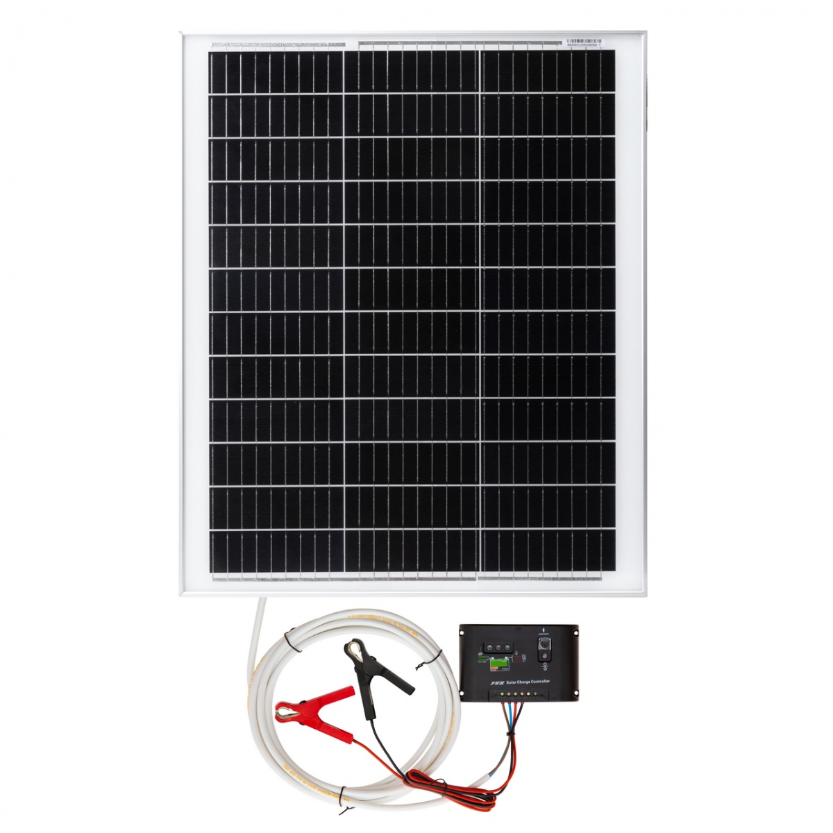 Panou solar monocristalin 50 W, cu regulator de încărcare