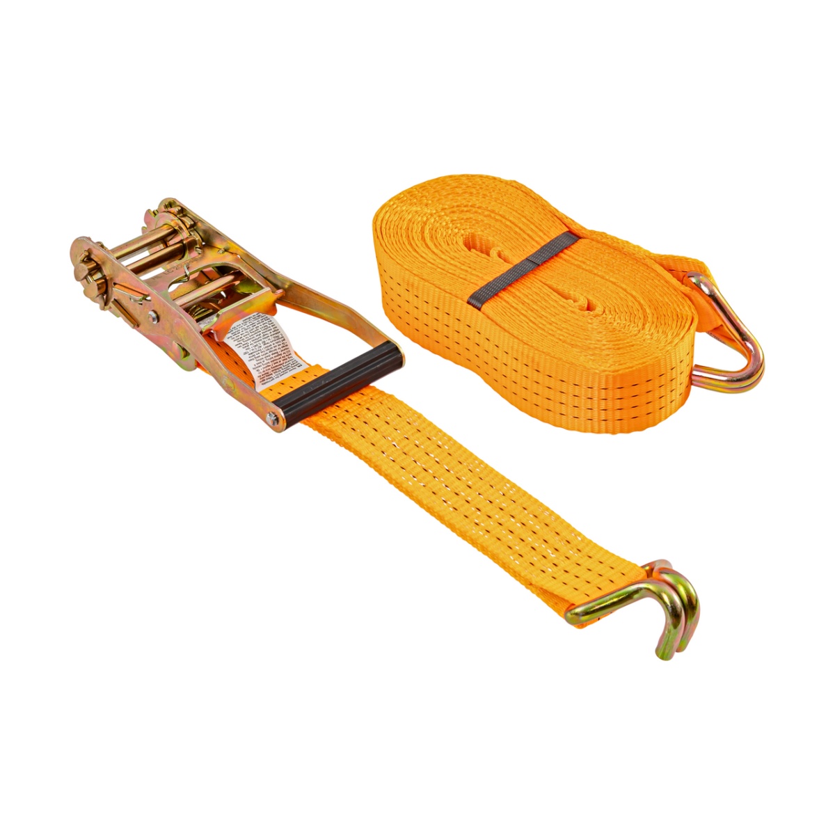 Chingă de ancoraj cu clichet, portocaliu, 4000 kg, 50 mm × 10 m