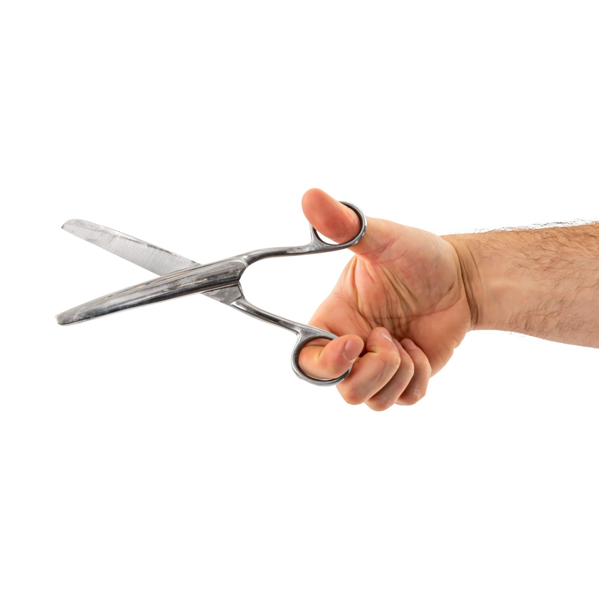 Foarfecă încovoiată de tăiat bandaje, inox, 200 mm