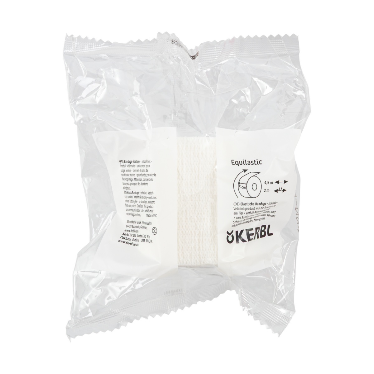 Bandaj pentru copite, Equilastic, alb, 450 × 5 cm