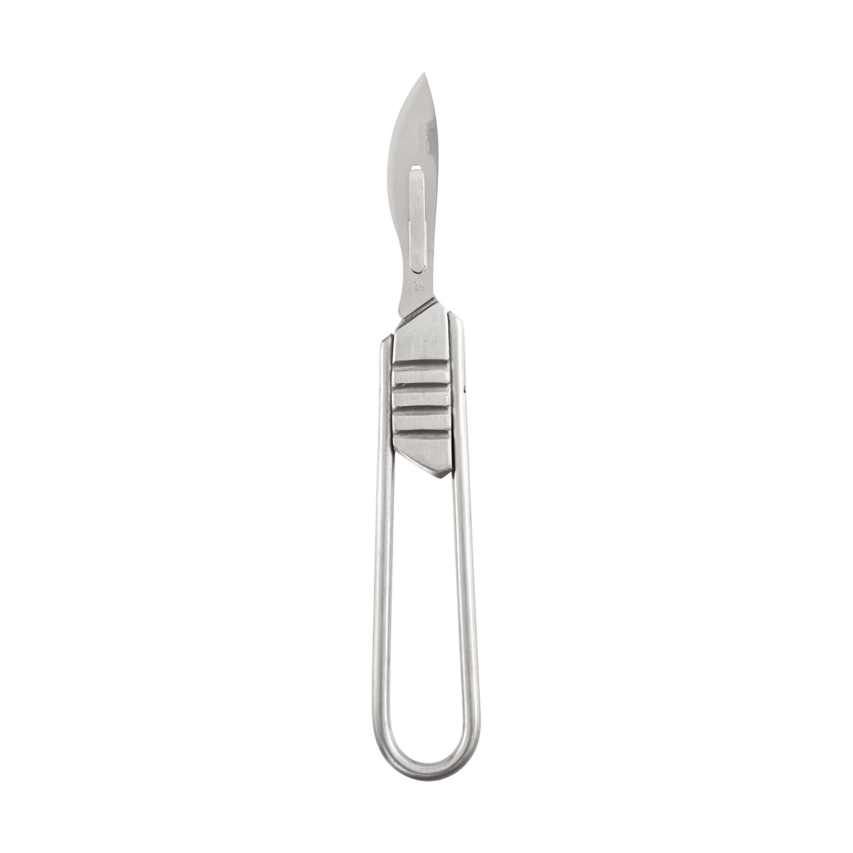 Mâner bisturiu veterinar, pliabil, nr. 4, inox
