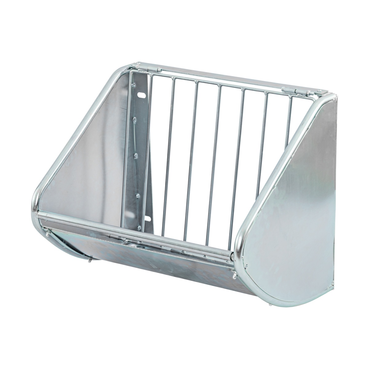 Iesle metalică pentru fân, montabilă pe perete, 60 × 53 cm