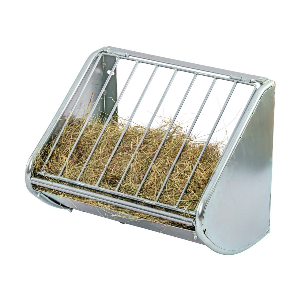 Iesle metalică pentru fân, montabilă pe perete, 60 × 53 cm