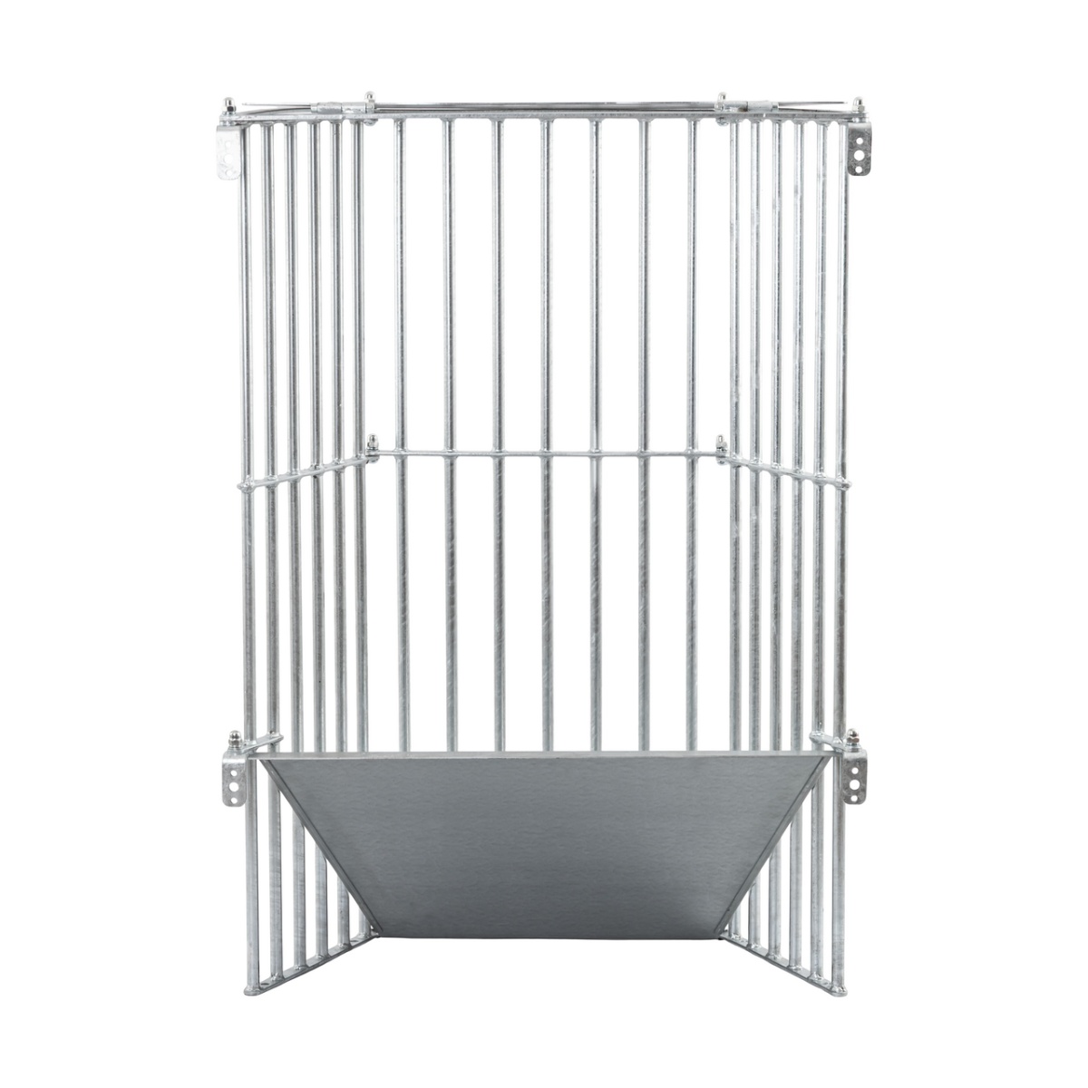 Iesle metalică pentru fân, montabilă pe perete, 81 × 114 cm