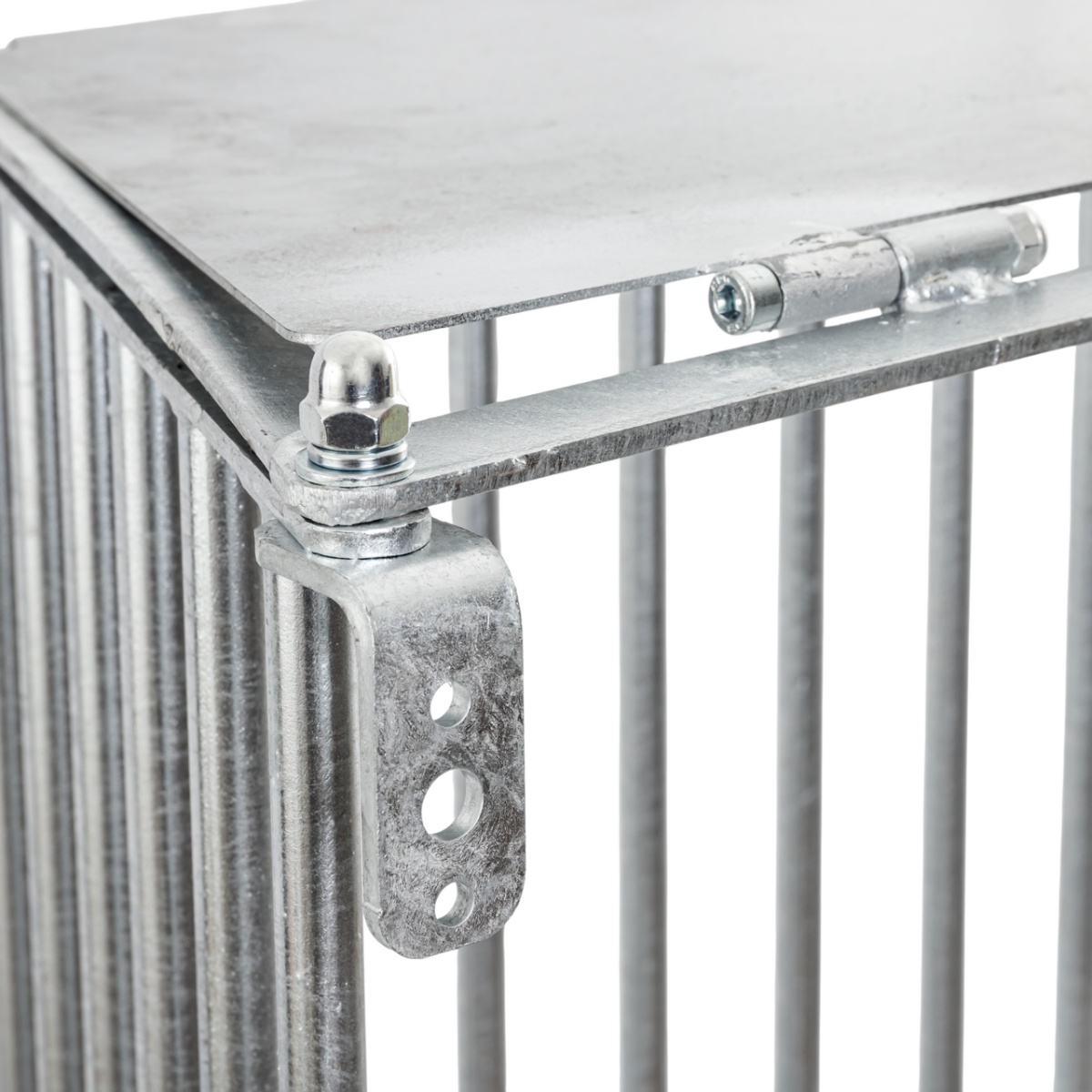 Iesle metalică pentru fân, montabilă pe perete, 81 × 114 cm