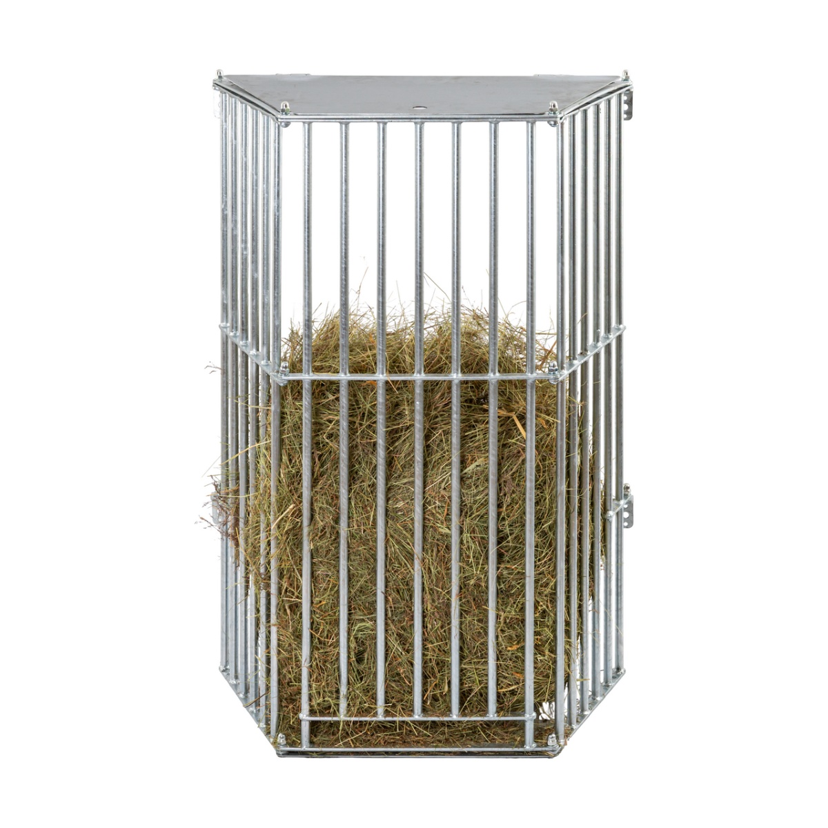 Iesle metalică pentru fân, montabilă pe perete, 81 × 114 cm