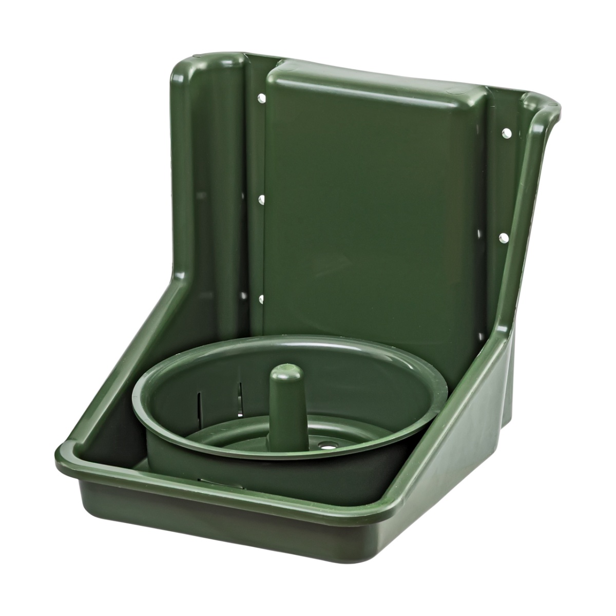 Suport pentru sare, cu inserție rotundă, verde închis