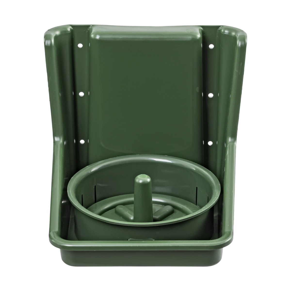 Suport pentru sare, cu inserție rotundă, verde închis