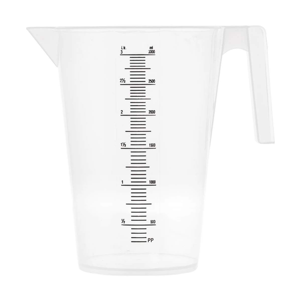 Cană gradată, plastic, 3 litri :: 3 L