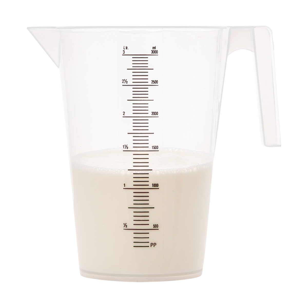 Cană gradată, plastic, 3 litri