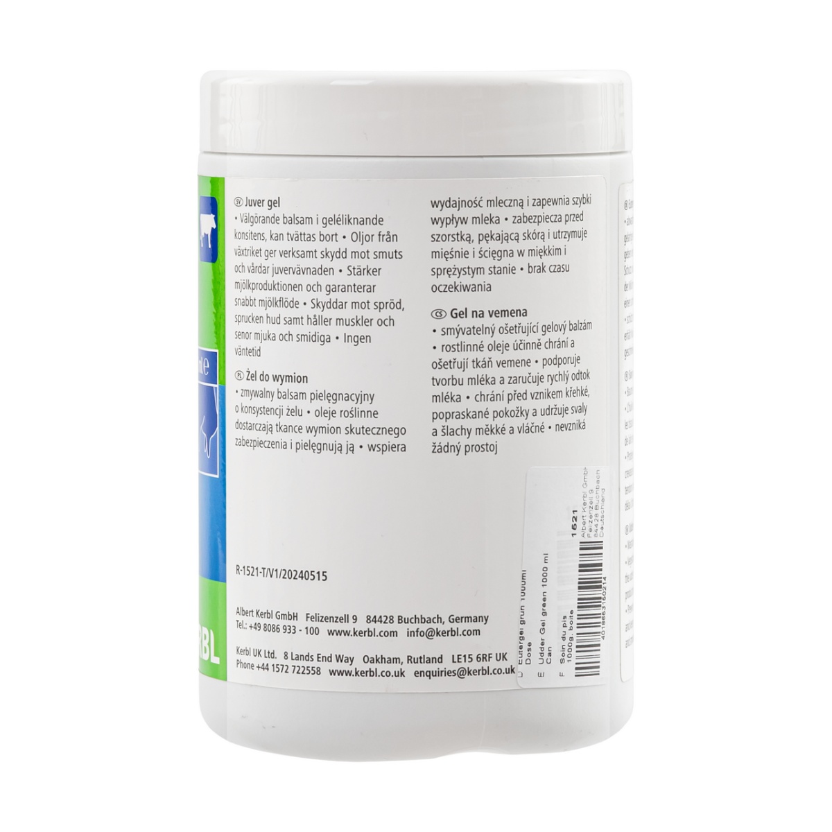 Gel pentru uger, verde, 1000 ml