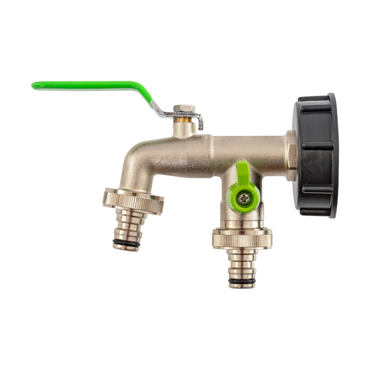 Robinet pentru container IBC, 3/4", cu 2 ieșiri