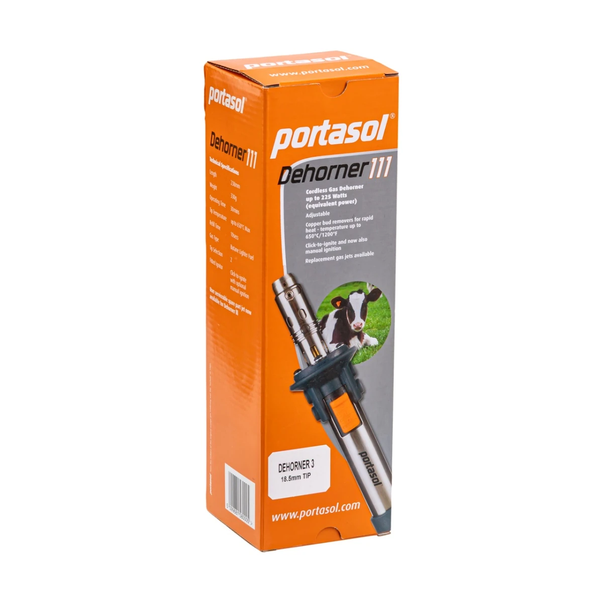 Ecornator cu gaz, Portasol 3, cu cap de Ø18,5 mm