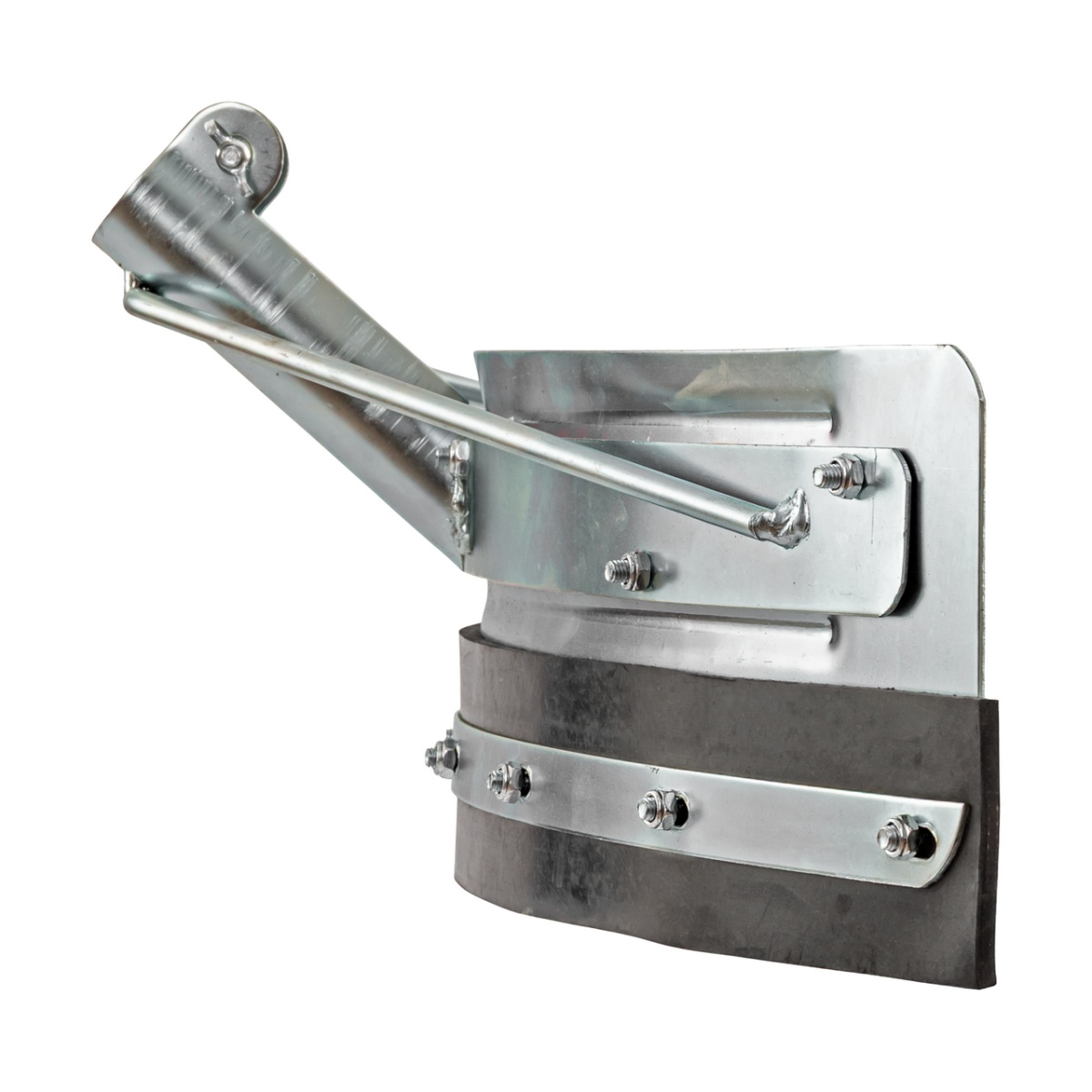 Racletă curbată pentru curățarea bălegarului, zincată, 73 cm