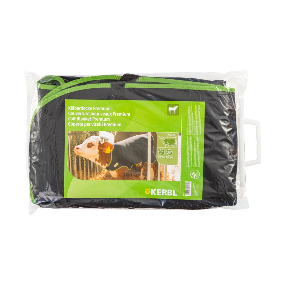 Pătură pentru viței, premium, termoizolantă, impermeabilă, negru, 70 × 70 cm